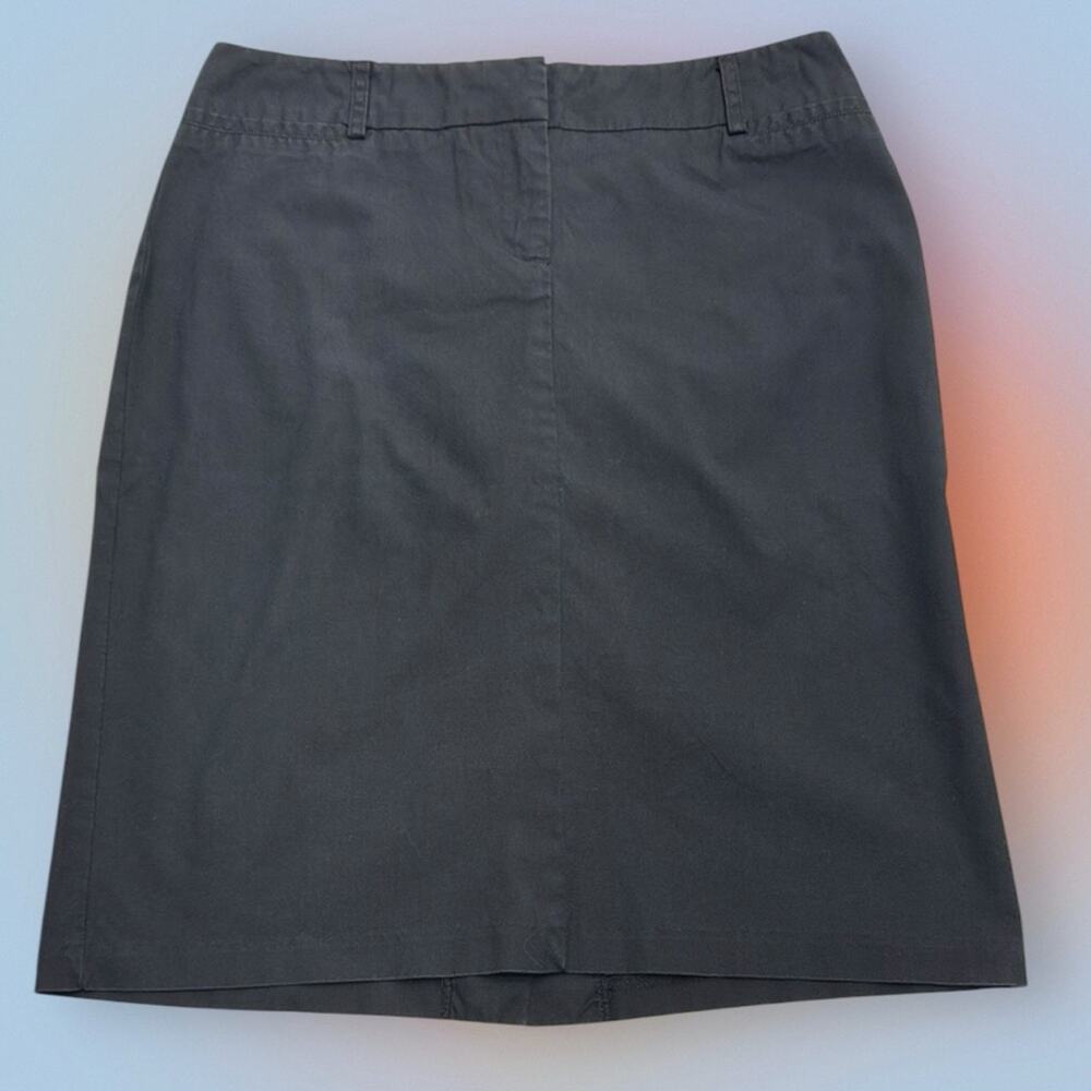 NY & COMPANY Women’s 6 Black Cotton Skirt